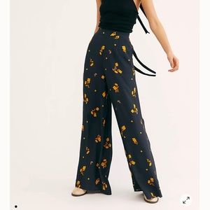 Free People Drapey Wide Leg Trouser